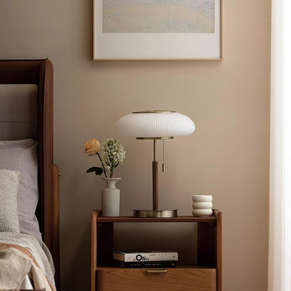 Olivane Fluted Glass Table Lamp