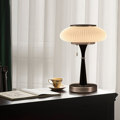 Olivane Ribbed Glass Table Lamp