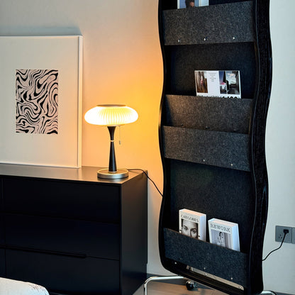Olivane Ribbed Glass Table Lamp