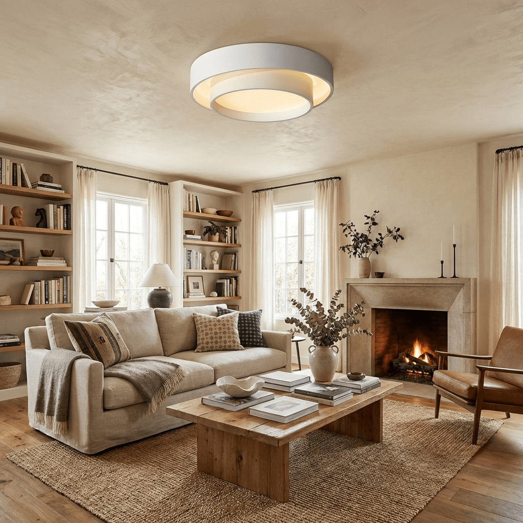 Colette Melody Flush Ceiling Light