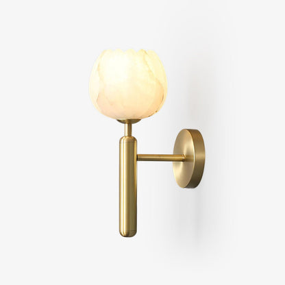 Arvix Alabaster Flower Wall Light