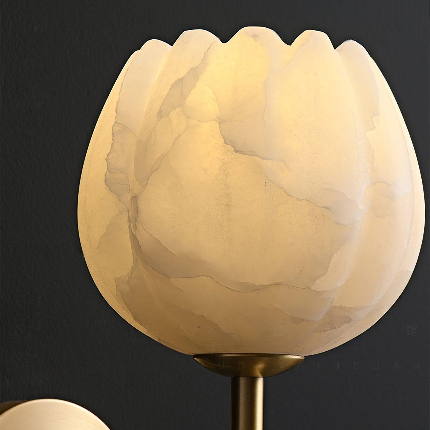 Arvix Alabaster Flower Wall Light