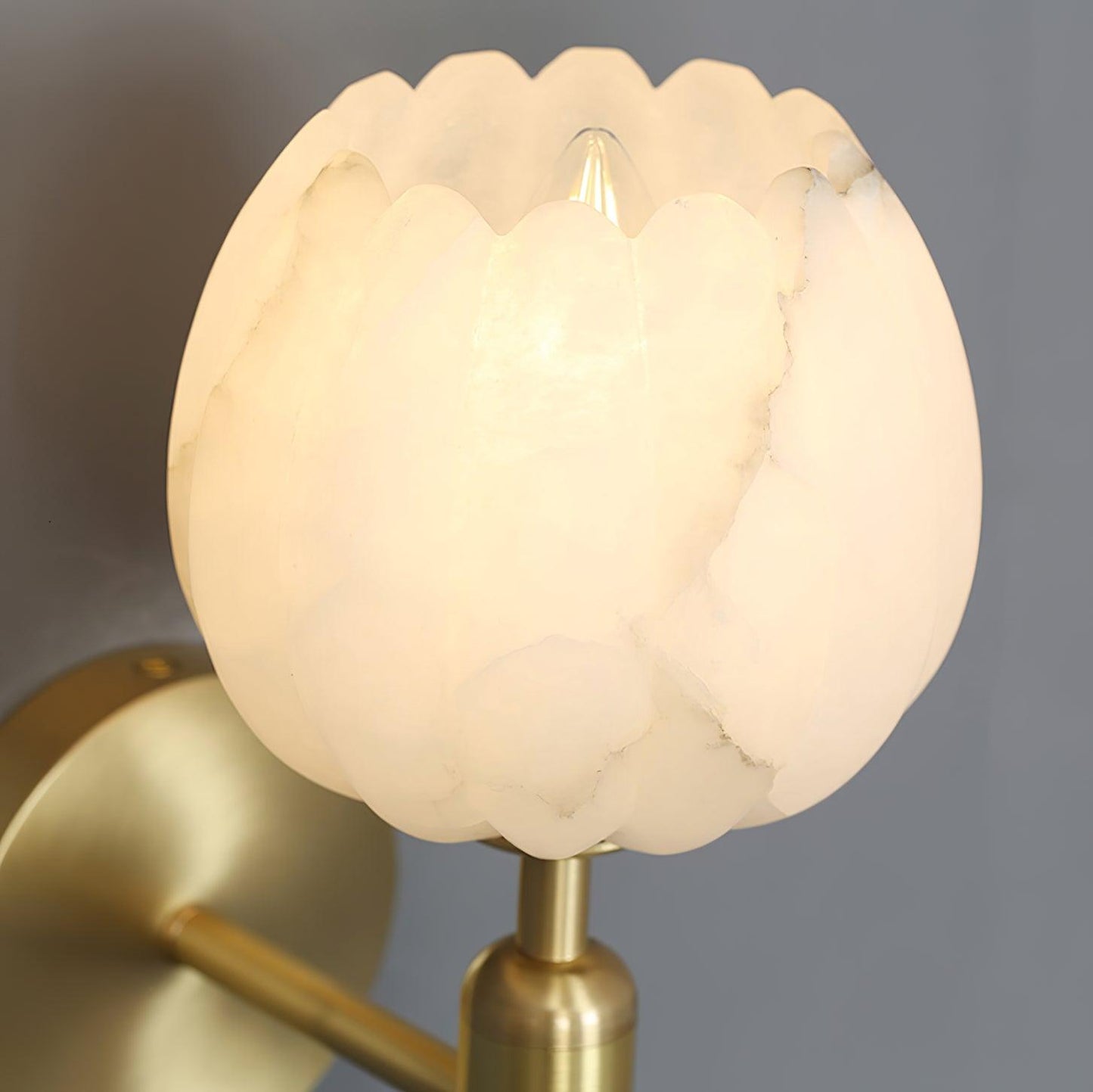 Arvix Alabaster Flower Wall Light