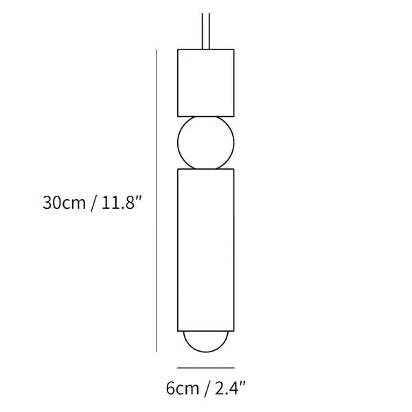 Minimal Cylinder Pendant Light