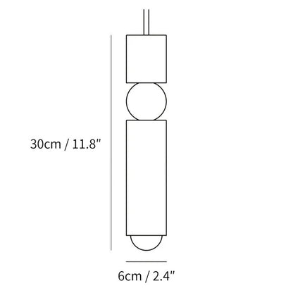 Minimal Cylinder Pendant Light
