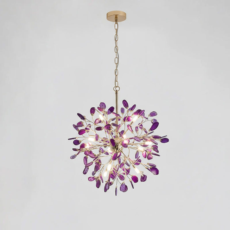 Delphine Agate Stone Chandelier Light