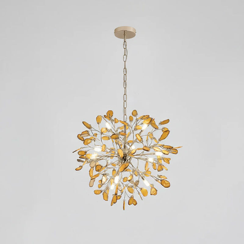 Delphine Agate Stone Chandelier Light