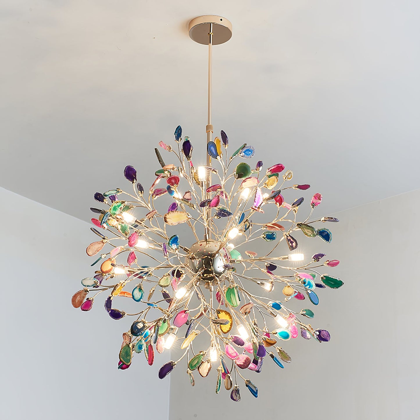 Delphine Agate Stone Chandelier Light