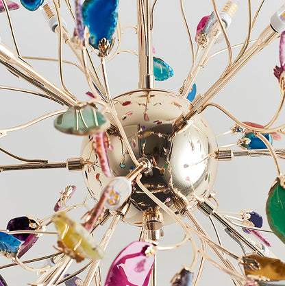 Delphine Agate Stone Chandelier Light