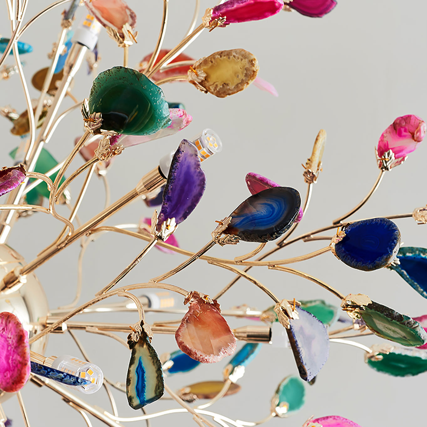 Delphine Agate Stone Chandelier Light
