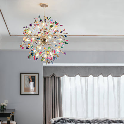 Delphine Agate Stone Chandelier Light