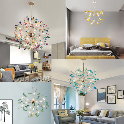 Delphine Agate Stone Chandelier Light