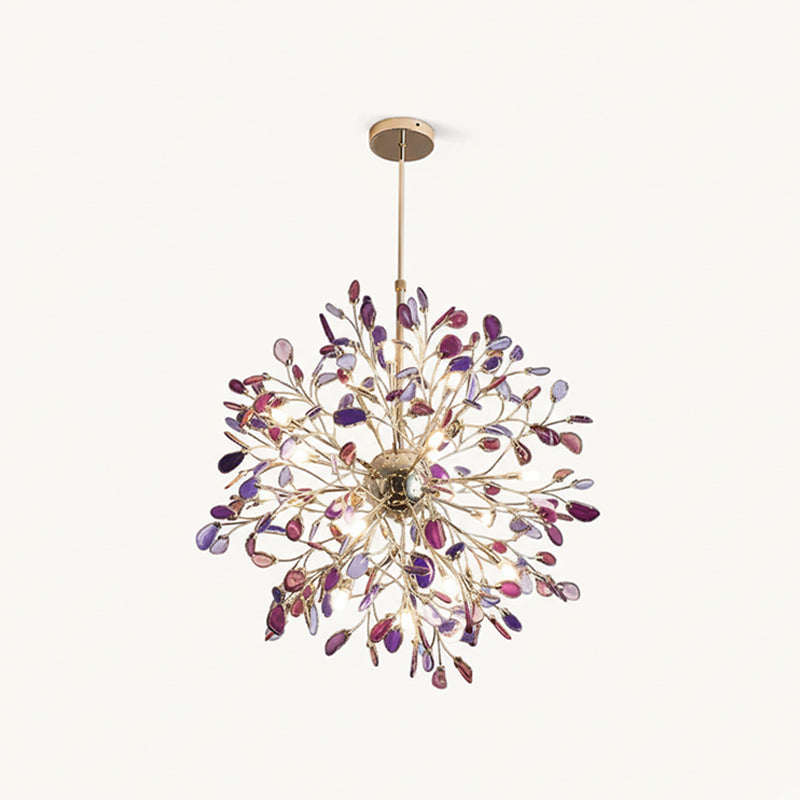 Delphine Agate Stone Chandelier Light