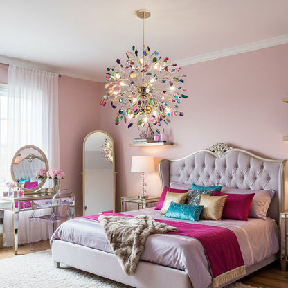 Delphine Agate Stone Chandelier Light