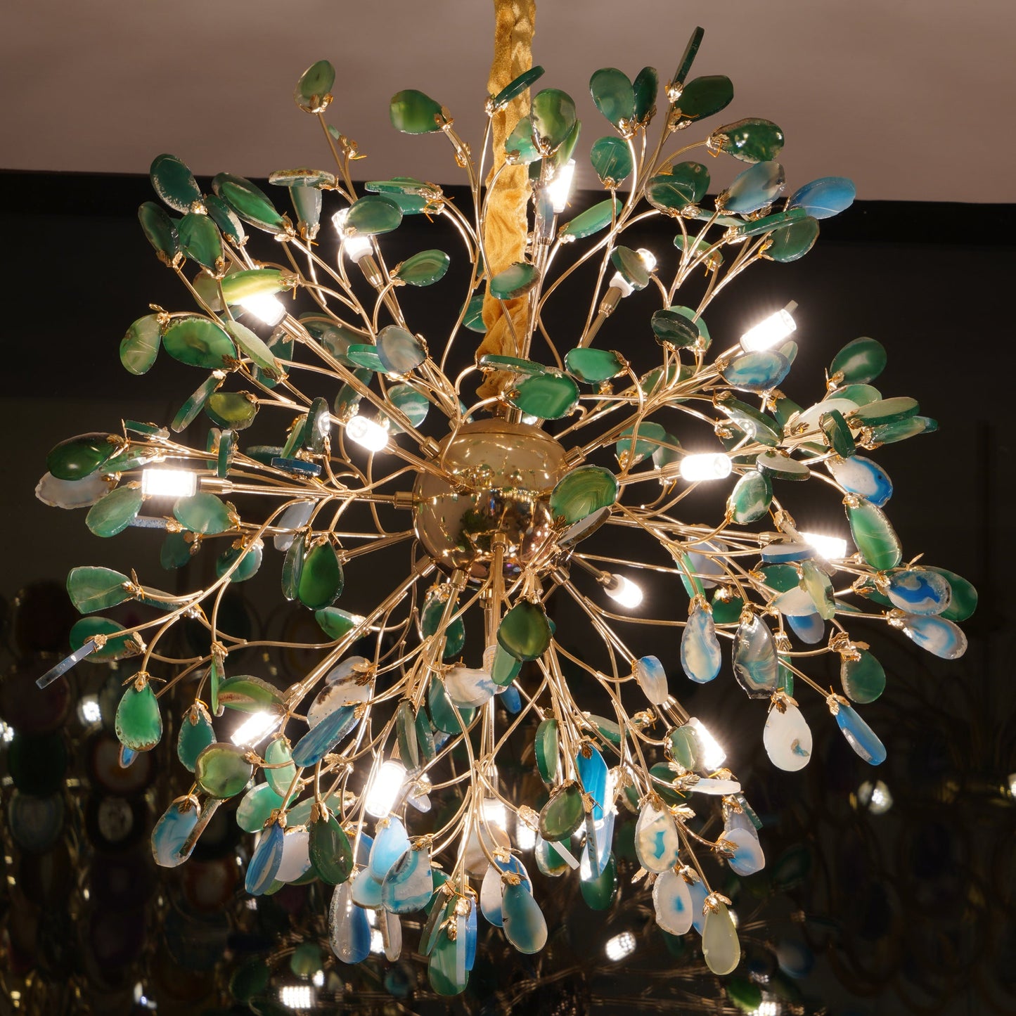 Delphine Agate Stone Chandelier Light