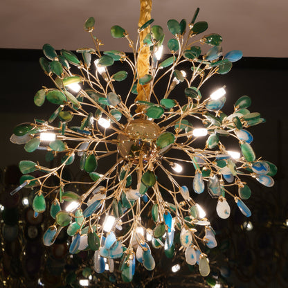 Delphine Agate Stone Chandelier Light