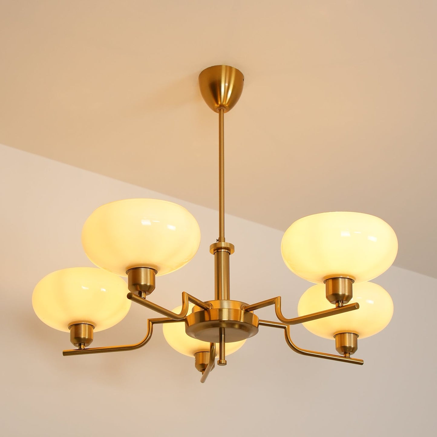 Modern Multi Arm Glass Chandelier Light
