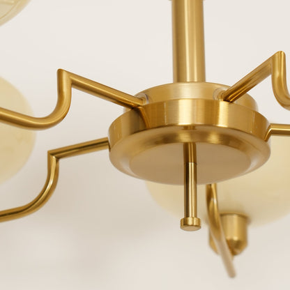 Modern Multi Arm Glass Chandelier Light