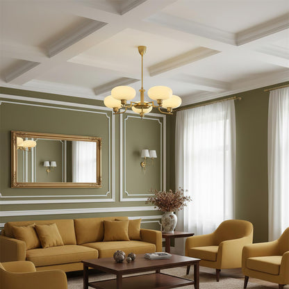 Modern Multi Arm Glass Chandelier Light