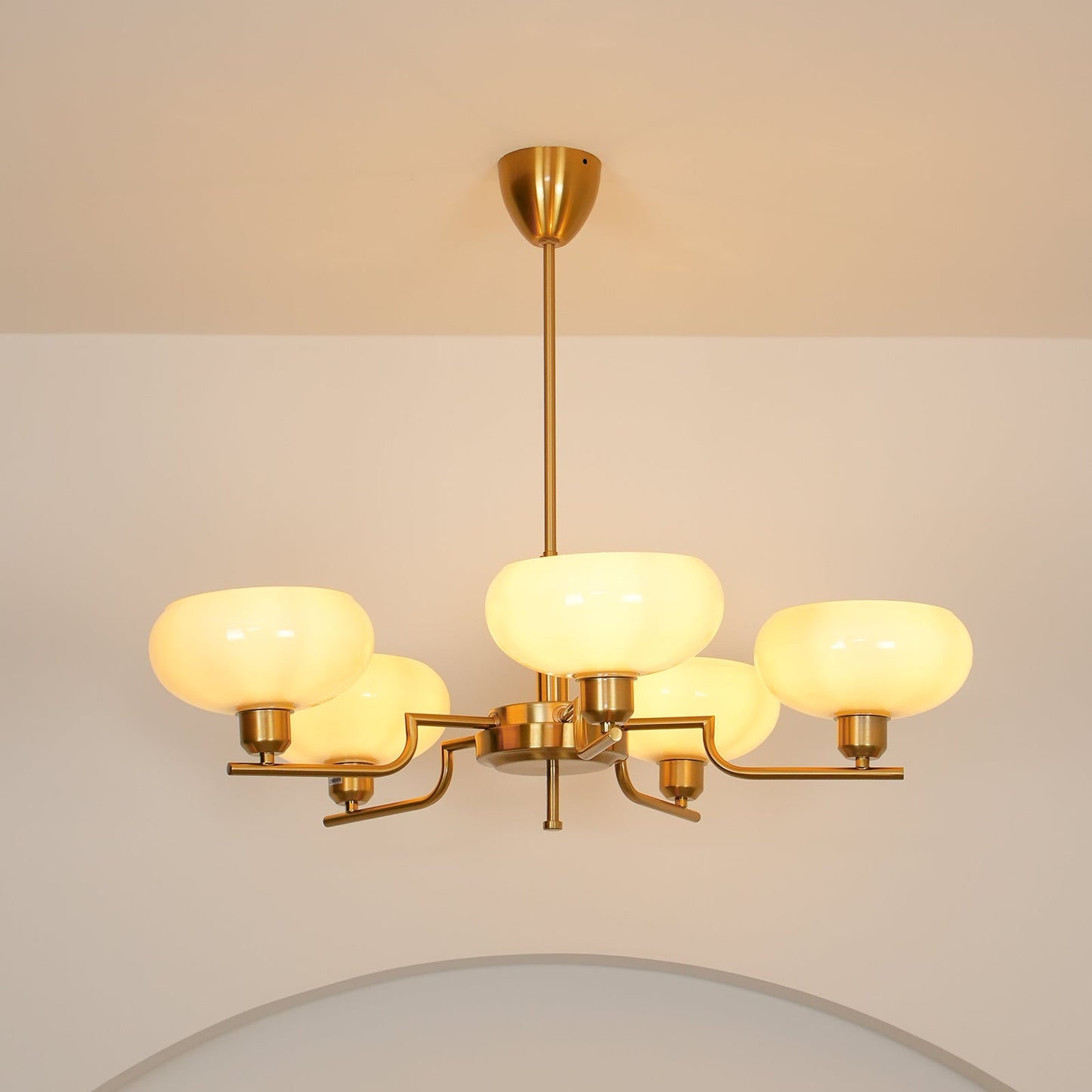 Modern Multi Arm Glass Chandelier Light