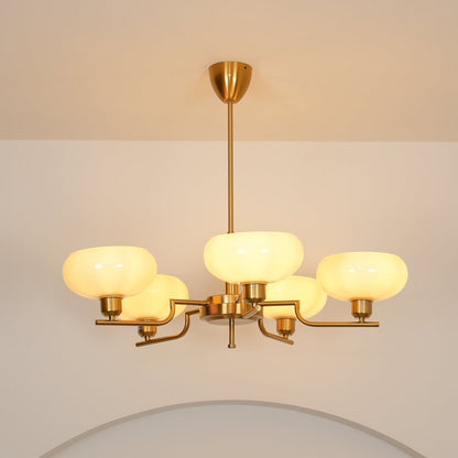 Modern Multi Arm Glass Chandelier Light
