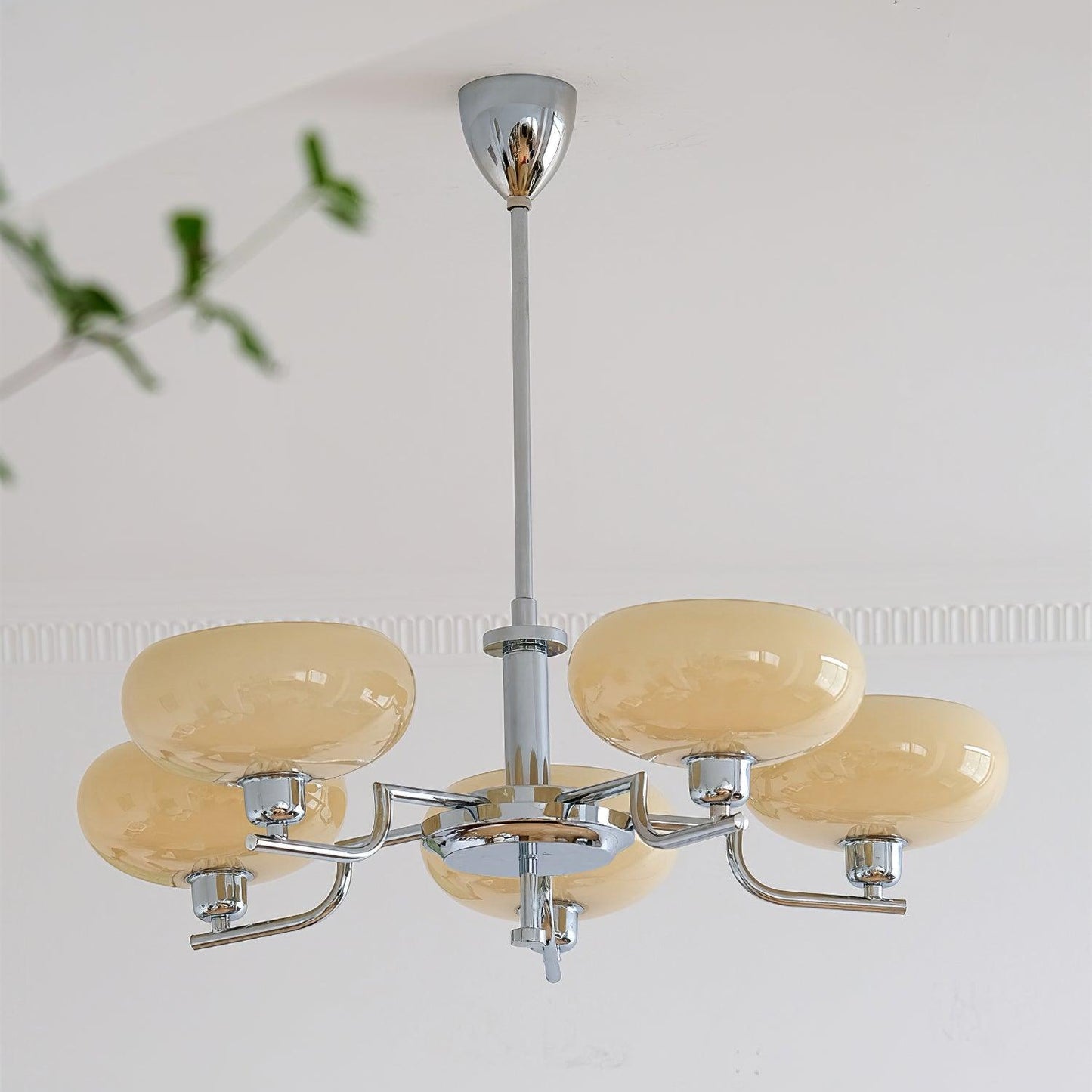 Modern Multi Arm Glass Chandelier Light