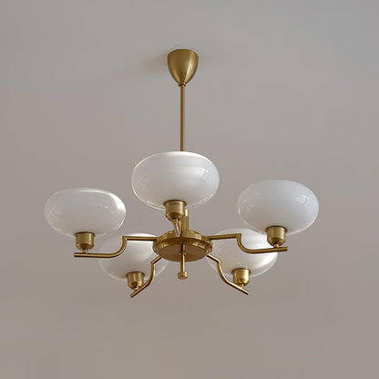 Modern Multi Arm Glass Chandelier Light