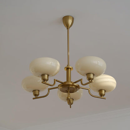 Modern Multi Arm Glass Chandelier Light