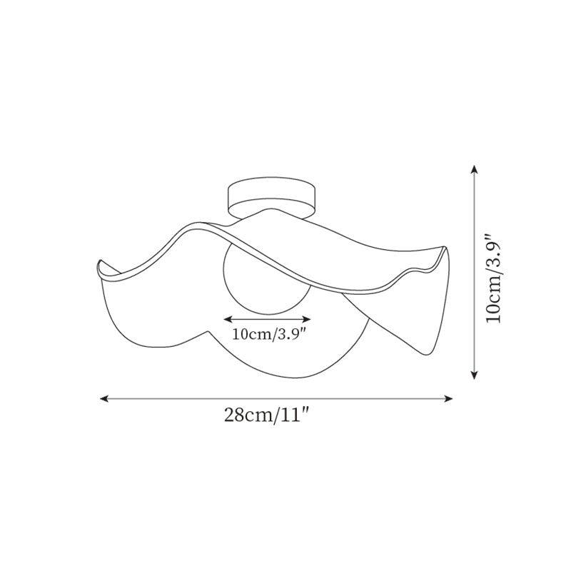 Modern Wave Ceiling Light