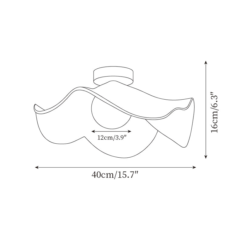 Modern Wave Ceiling Light