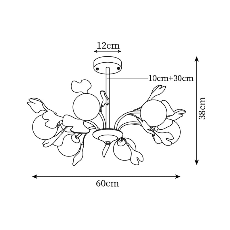 Monette Gingko Leaf Chandelier