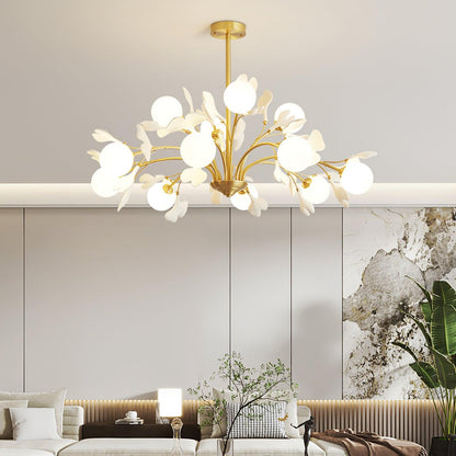 Monette Gingko Leaf Chandelier
