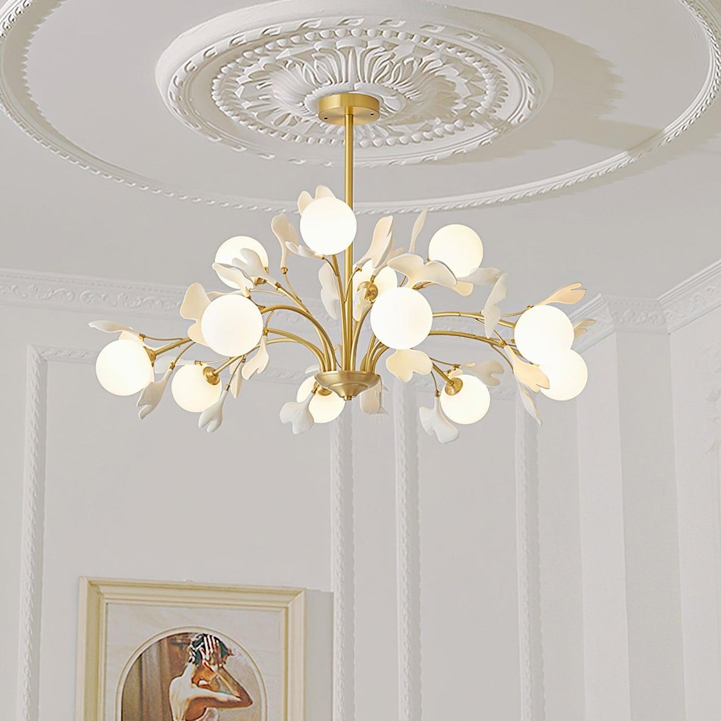 Monette Gingko Leaf Chandelier