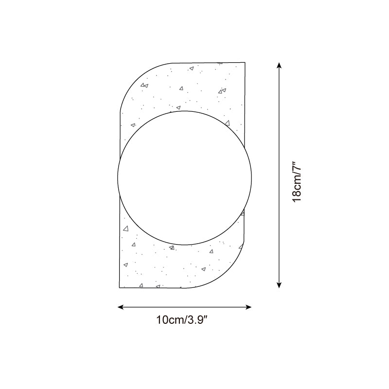 Modern Travertine Wall Lamp