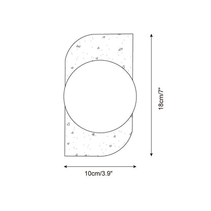 Modern Travertine Wall Lamp