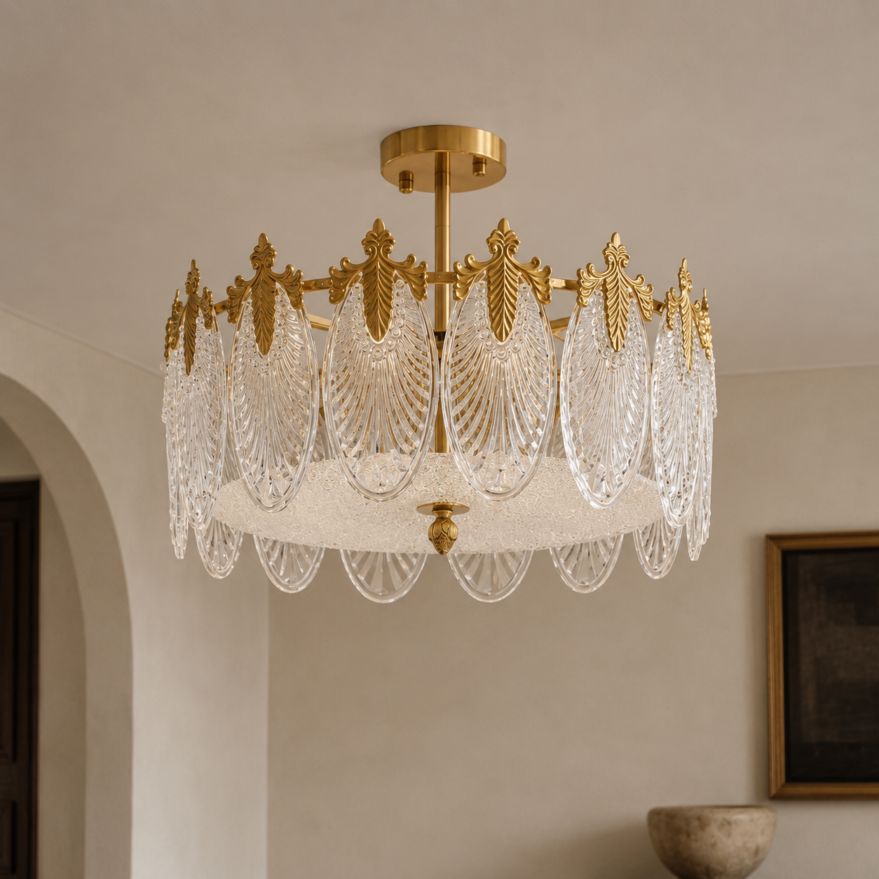 Nora Glass Chandelier