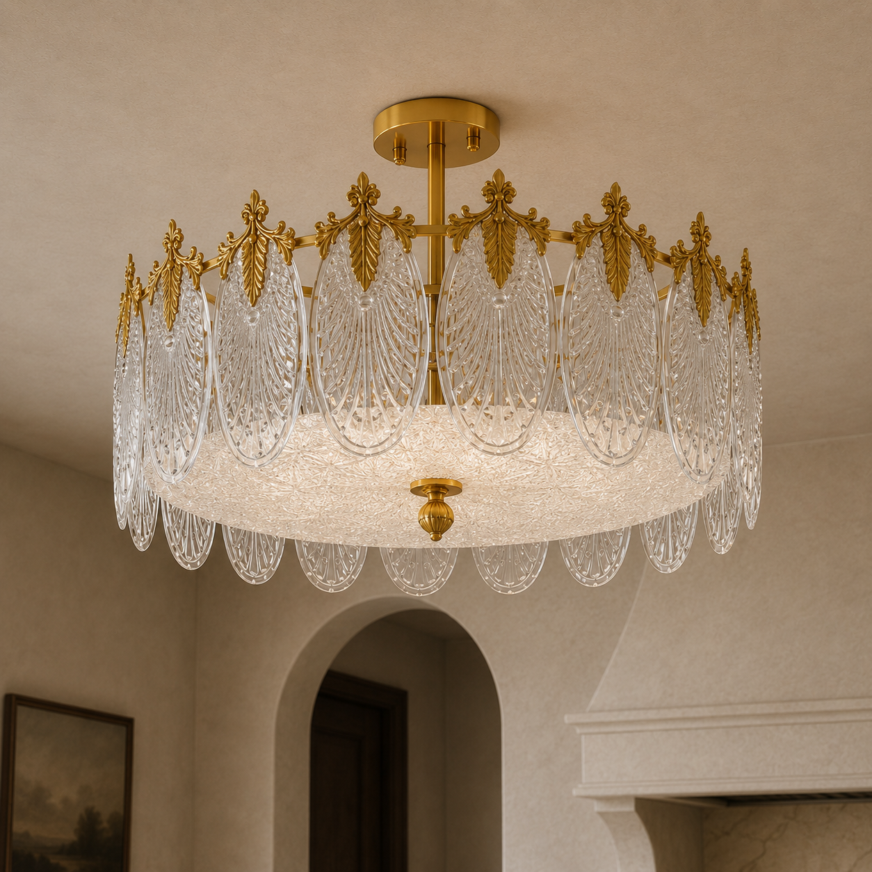 Nora Glass Chandelier