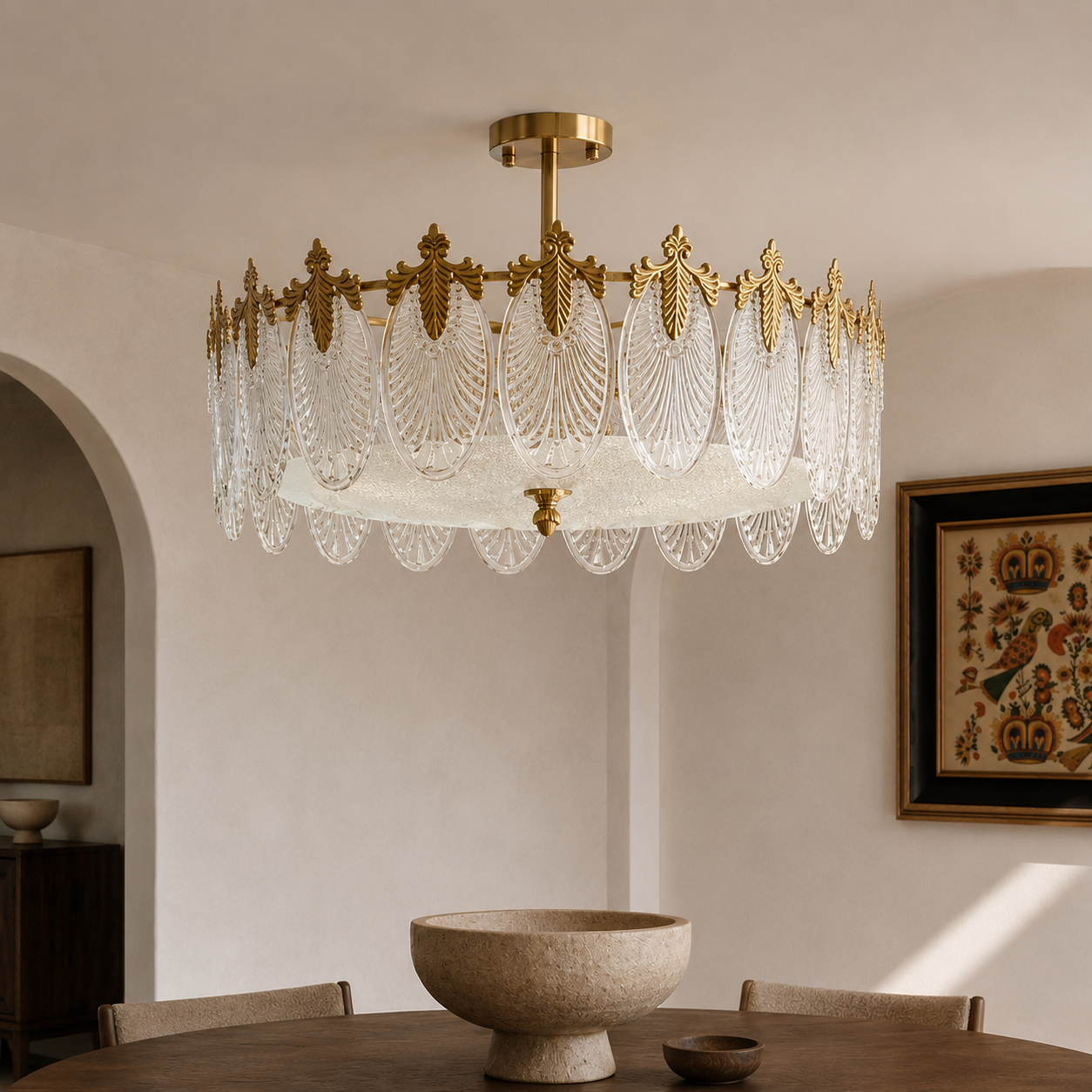 Nora Glass Chandelier