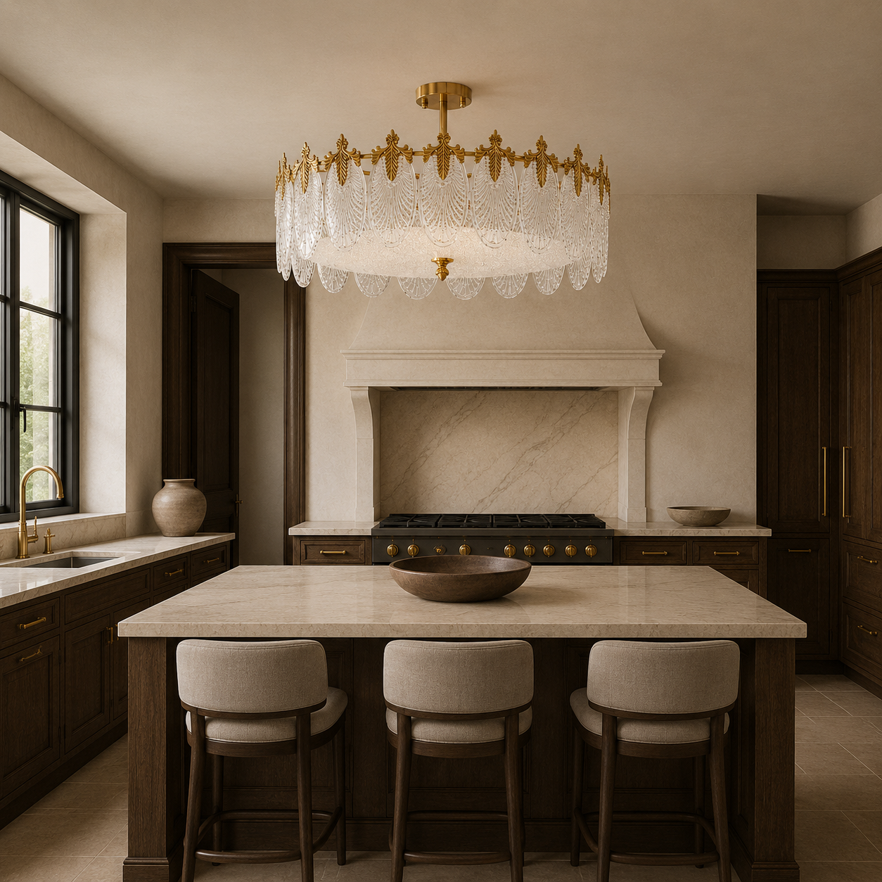 Nora Glass Chandelier