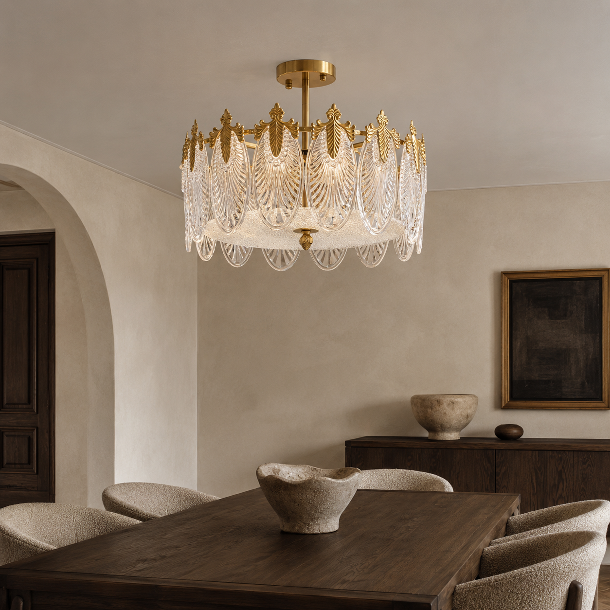Nora Glass Chandelier