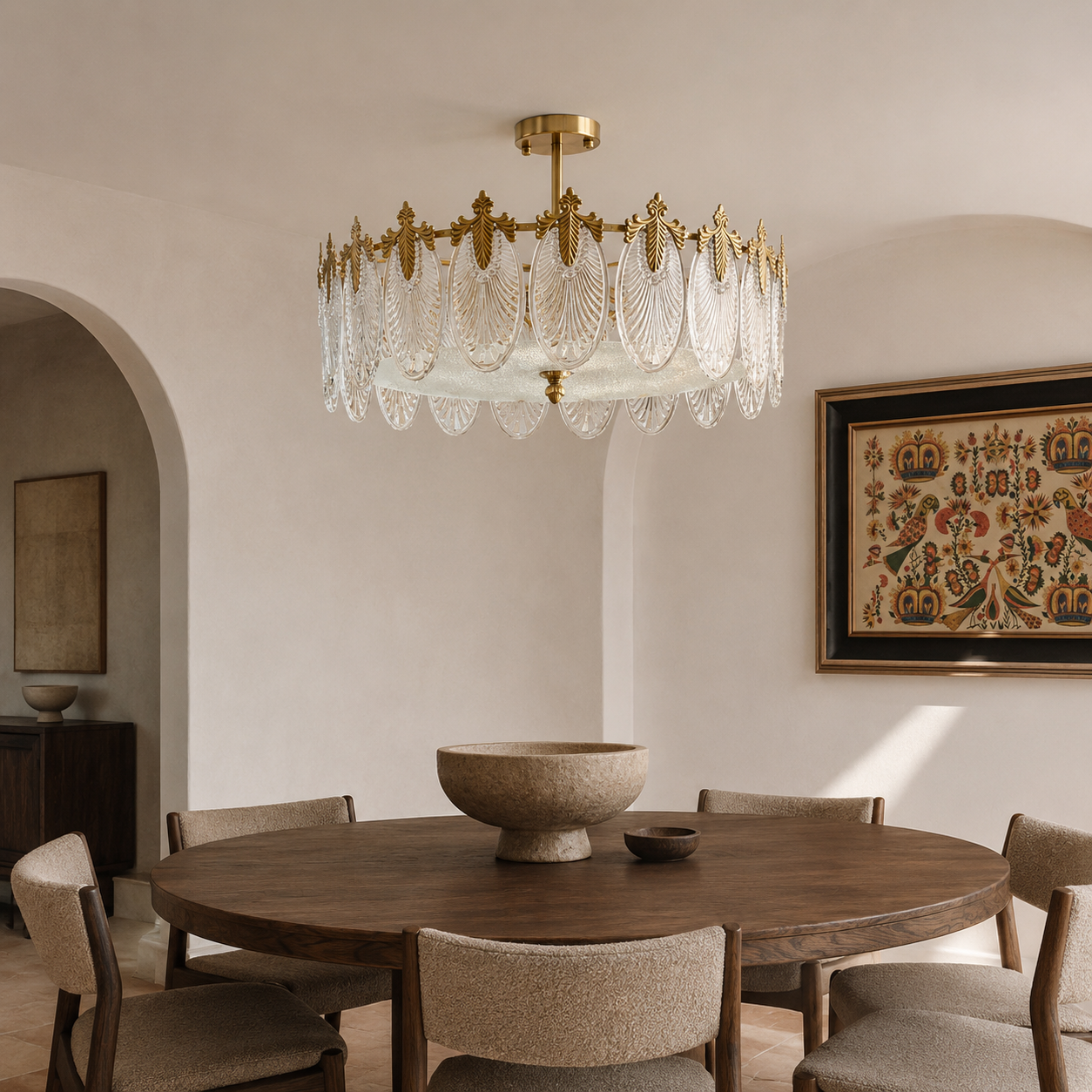 Nora Glass Chandelier