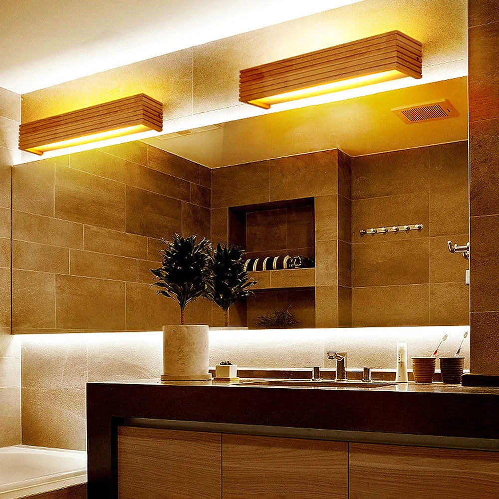 Elaric Linear Wood Wall Light
