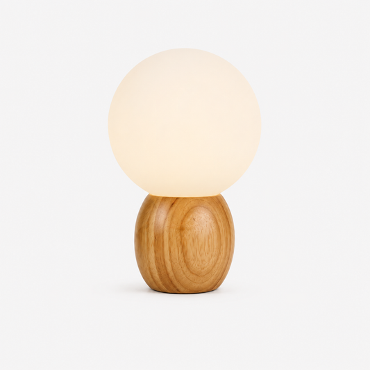 Novera Wooden Globe Table Lamp