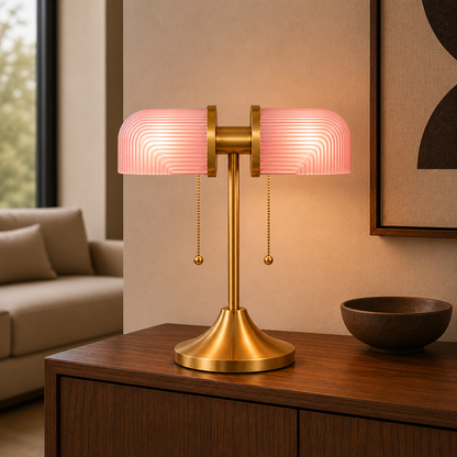 Olivane Vintage Glass Table Lamp