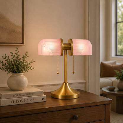 Olivane Vintage Glass Table Lamp