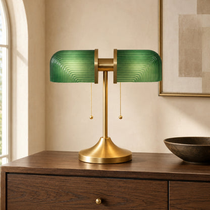 Olivane Vintage Glass Table Lamp