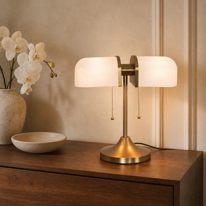 Olivane Vintage Glass Table Lamp