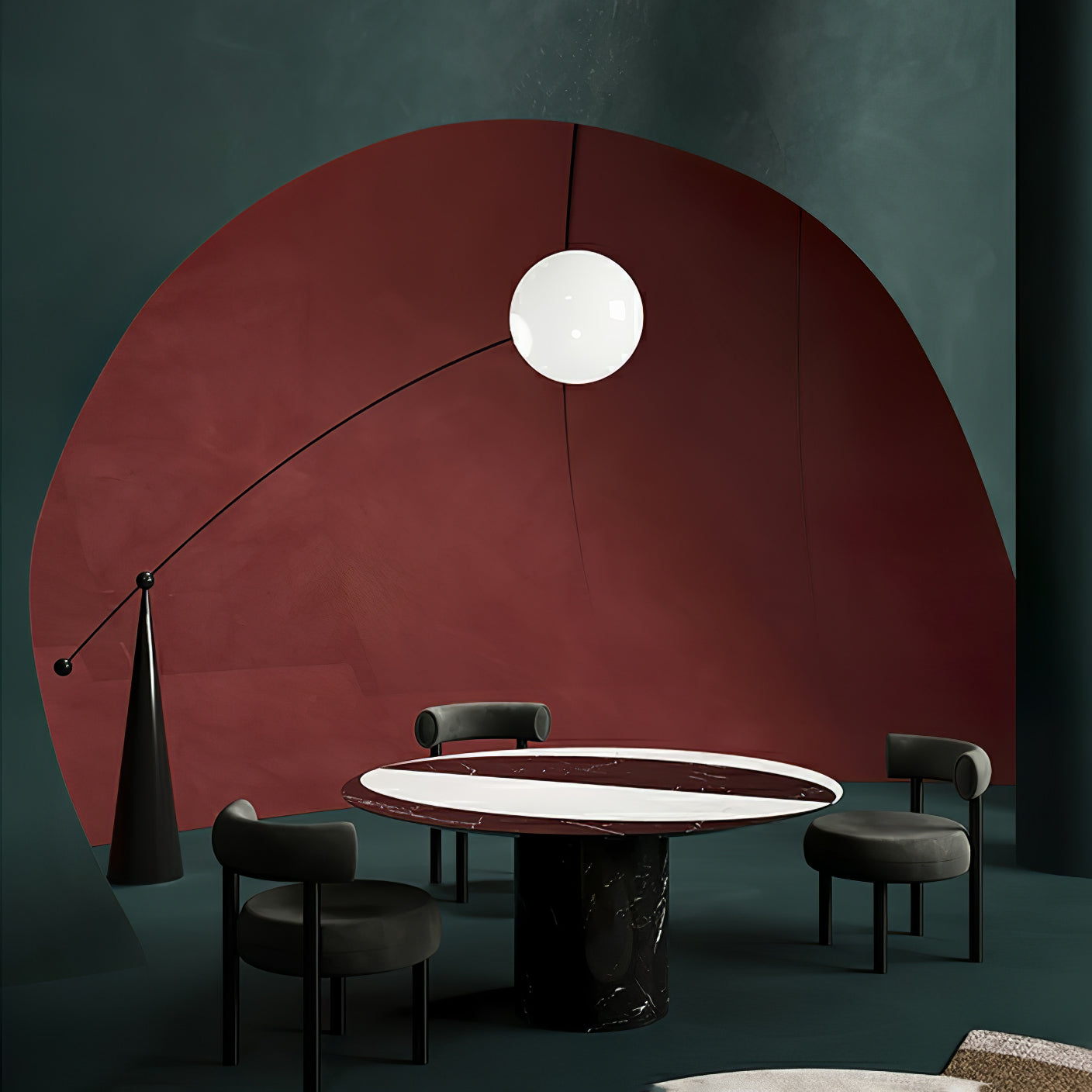 Orvello Globe Floor Lamp