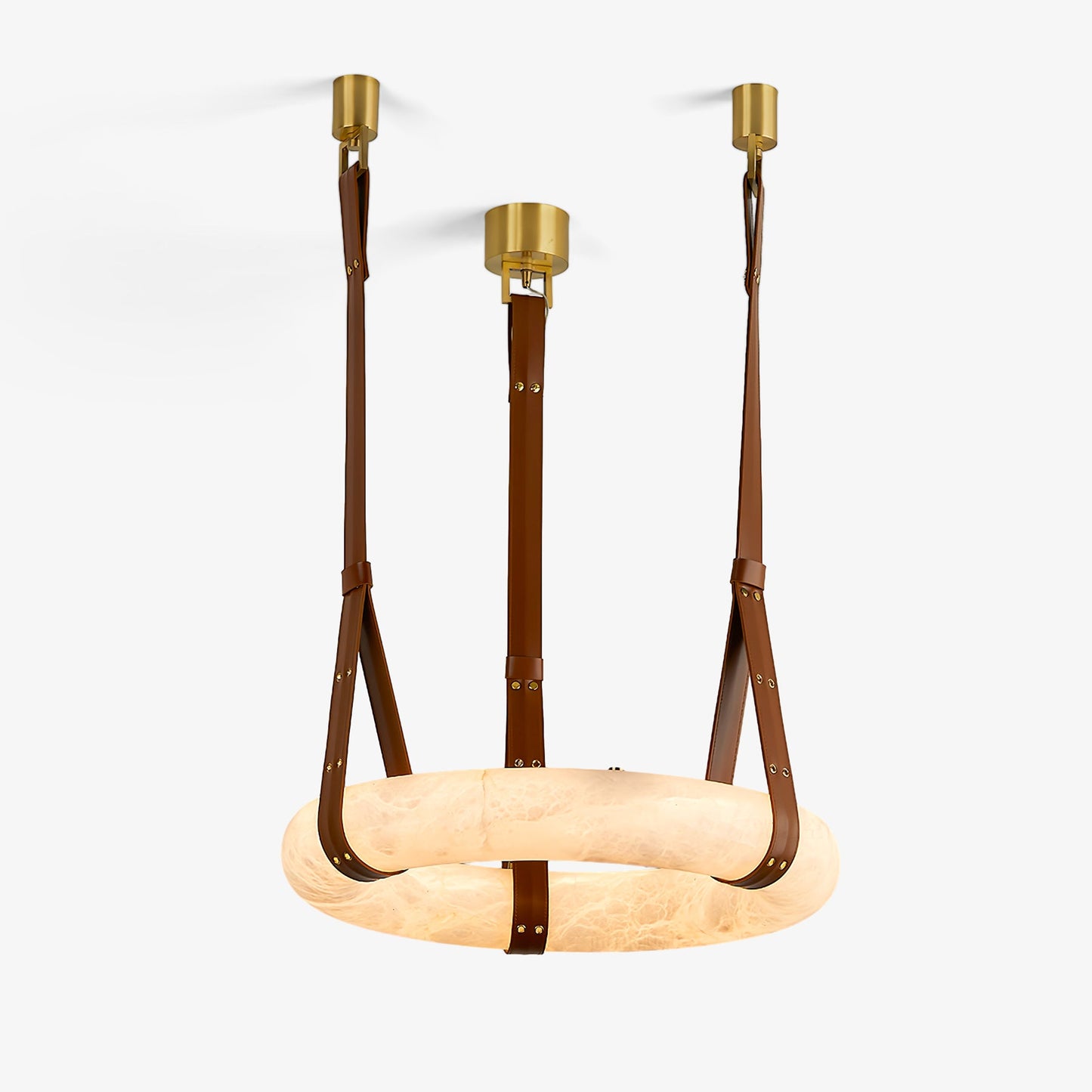 Arvix Alabaster Donut Pendant Light