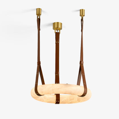 Arvix Alabaster Donut Pendant Light